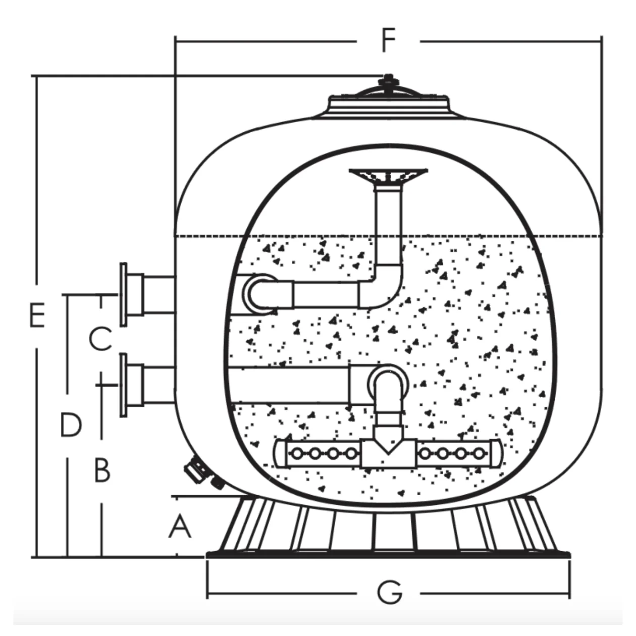 CitrinEco Top-Mount Filter Dimensions
